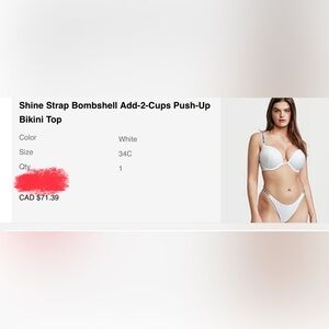 Victoria secret swim 34C bikini top
